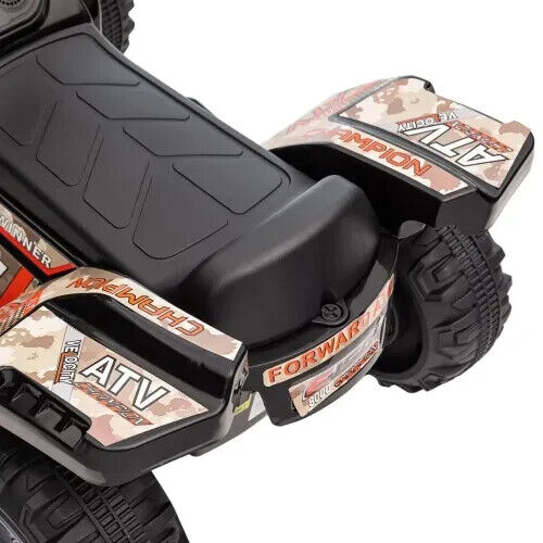HOMCOM 6V Kids Electric Ride on Car Toddler Quad Bike ATV for 18-36 month Black