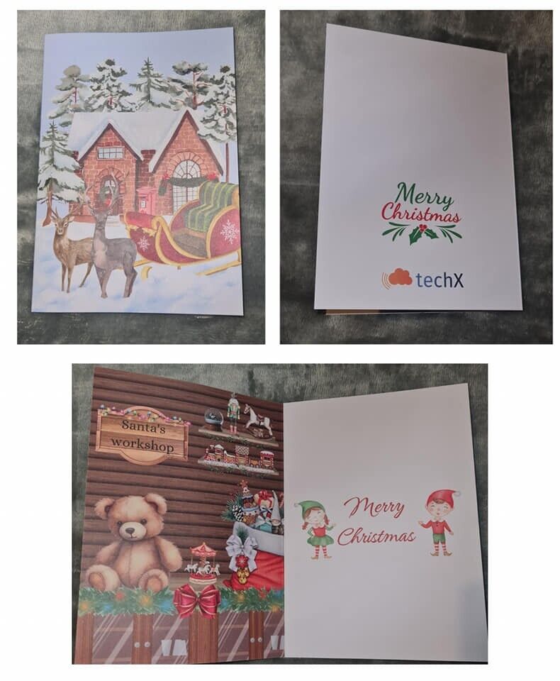 Pack of 10 Christmas Cards Winter Scenery Professionally Designed With Envelopes