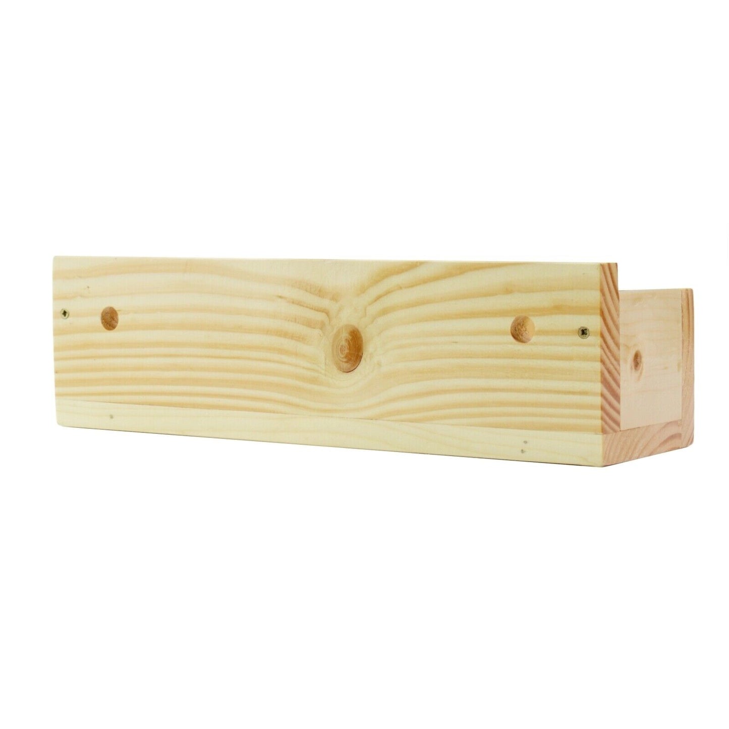 Horizontal Wooden Shoe Rack Storage Floating Stand Organiser Shelf Unit Pine
