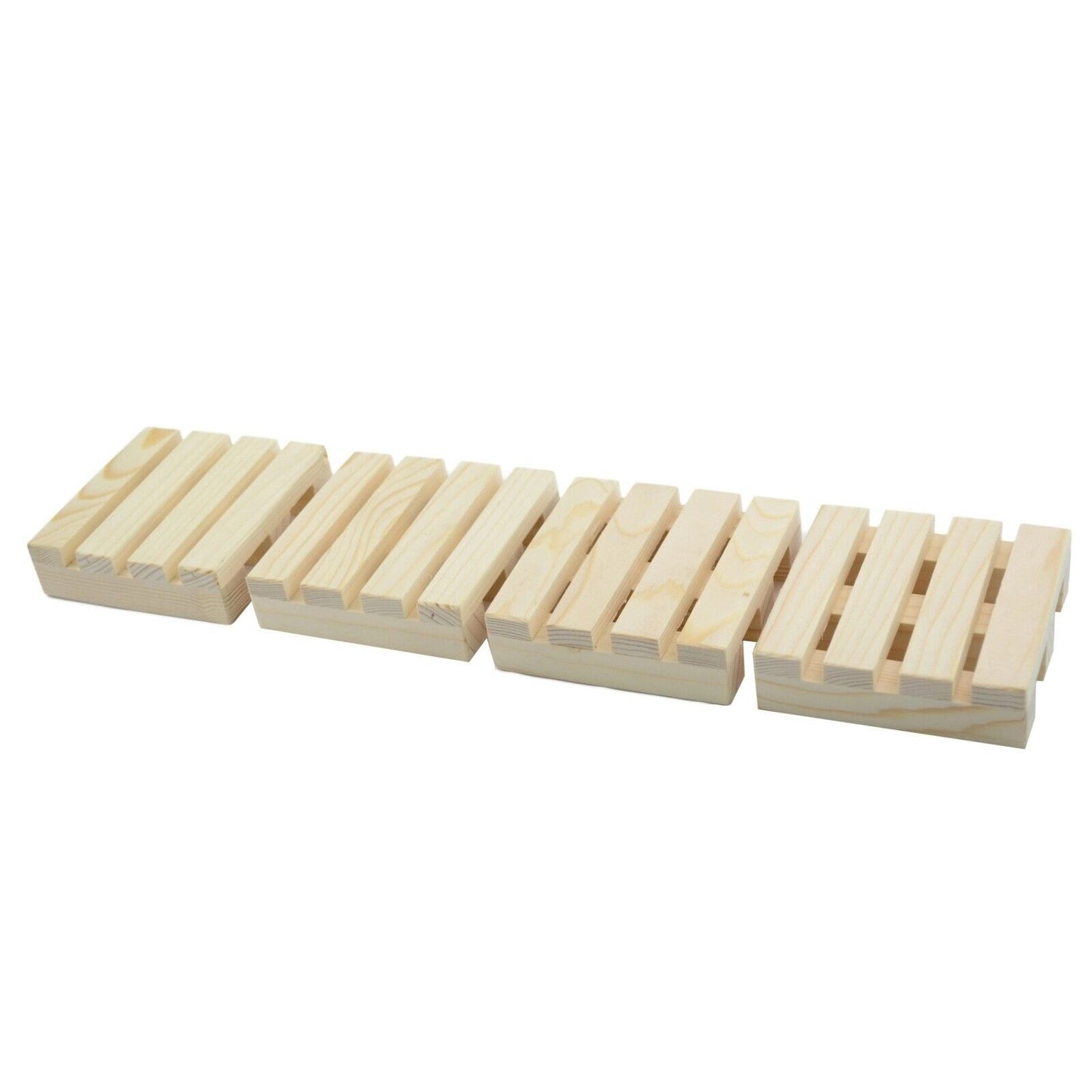 Set of 4 Handmade Novelty Gift Mens Present Miniature Pallet Coasters Cup Stand