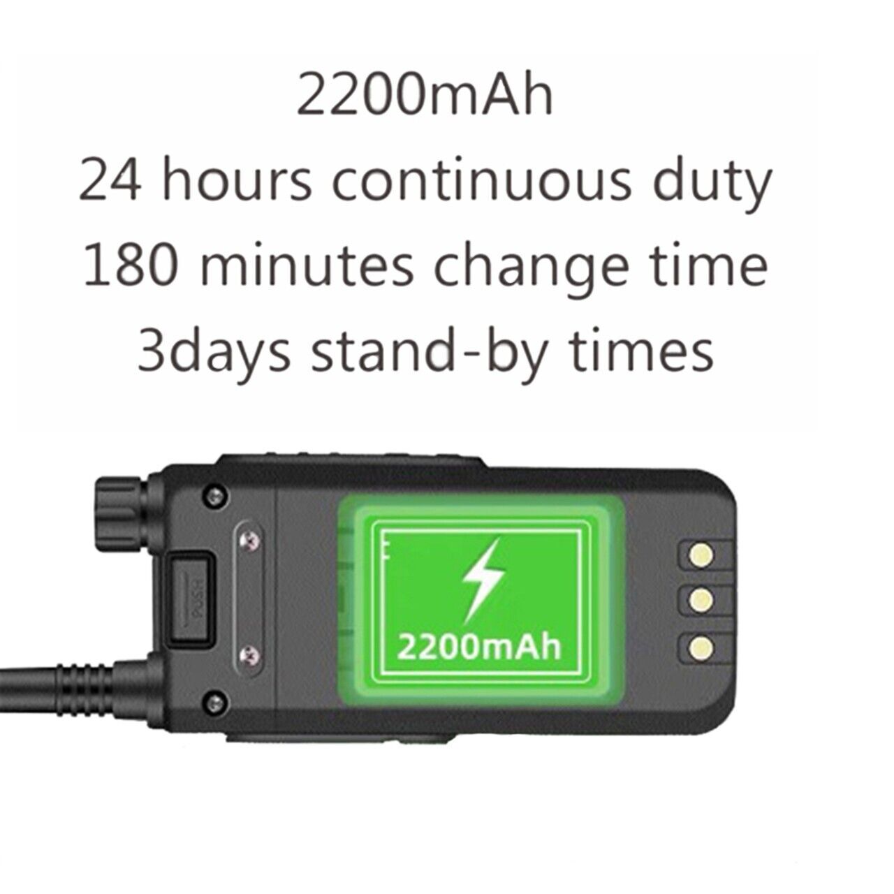 Baofeng BF-H6 10W High Power Walkie Talkie UHF/VHF Long Range Radio + Earpiece