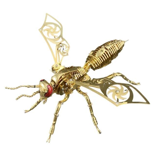 3D Metal Model Kits Wasp Moving Parts Adult Steampunk Mechanical Building Kit