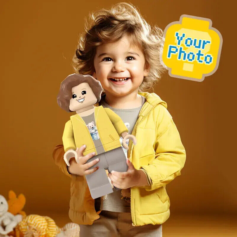 Personalized 3D Print Custom Giant Minifigs Photo Giant Minifigs Turn Your Photo