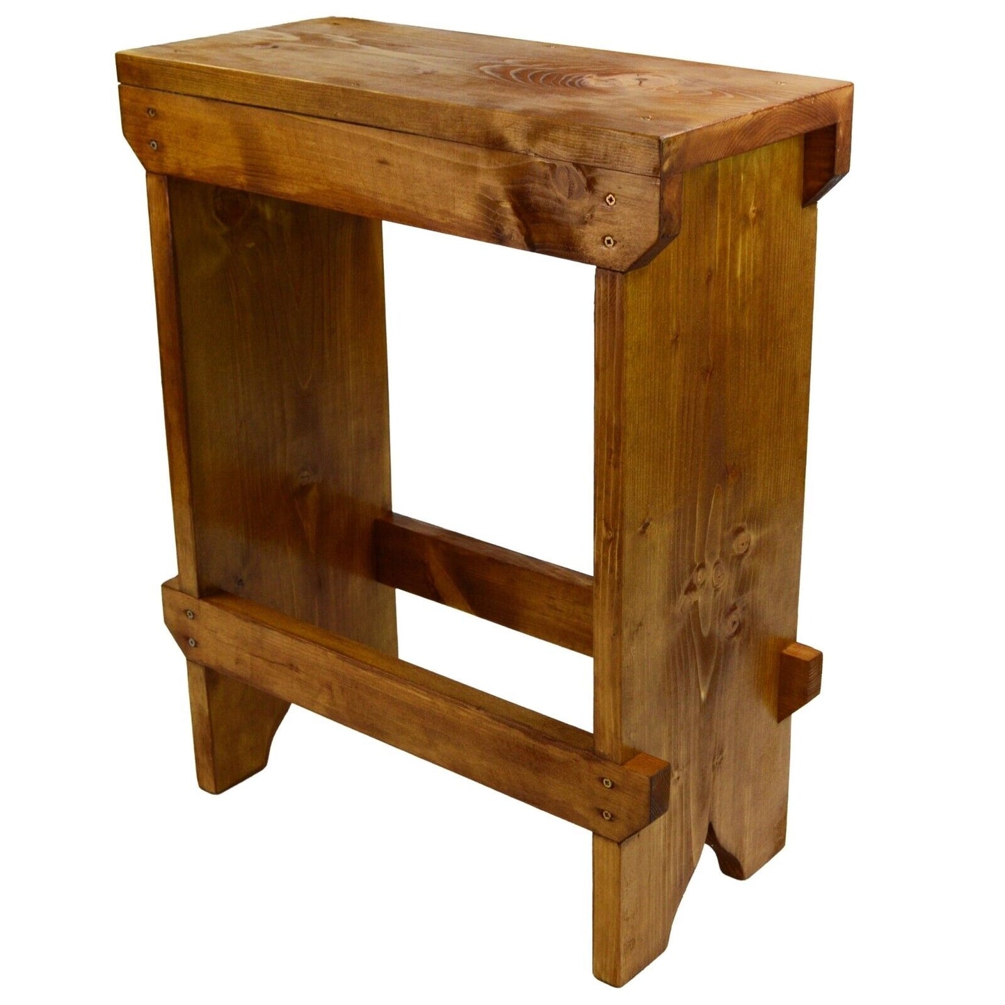 Handmade Rustic Primitive High Chair Breakfast Kitchen Bar Stool Seat Shabby