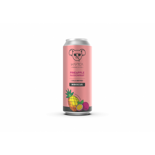 Organic Cold Brew Ice Tea Infusion Tropical Flavours 12 Pack of 330ml Cans