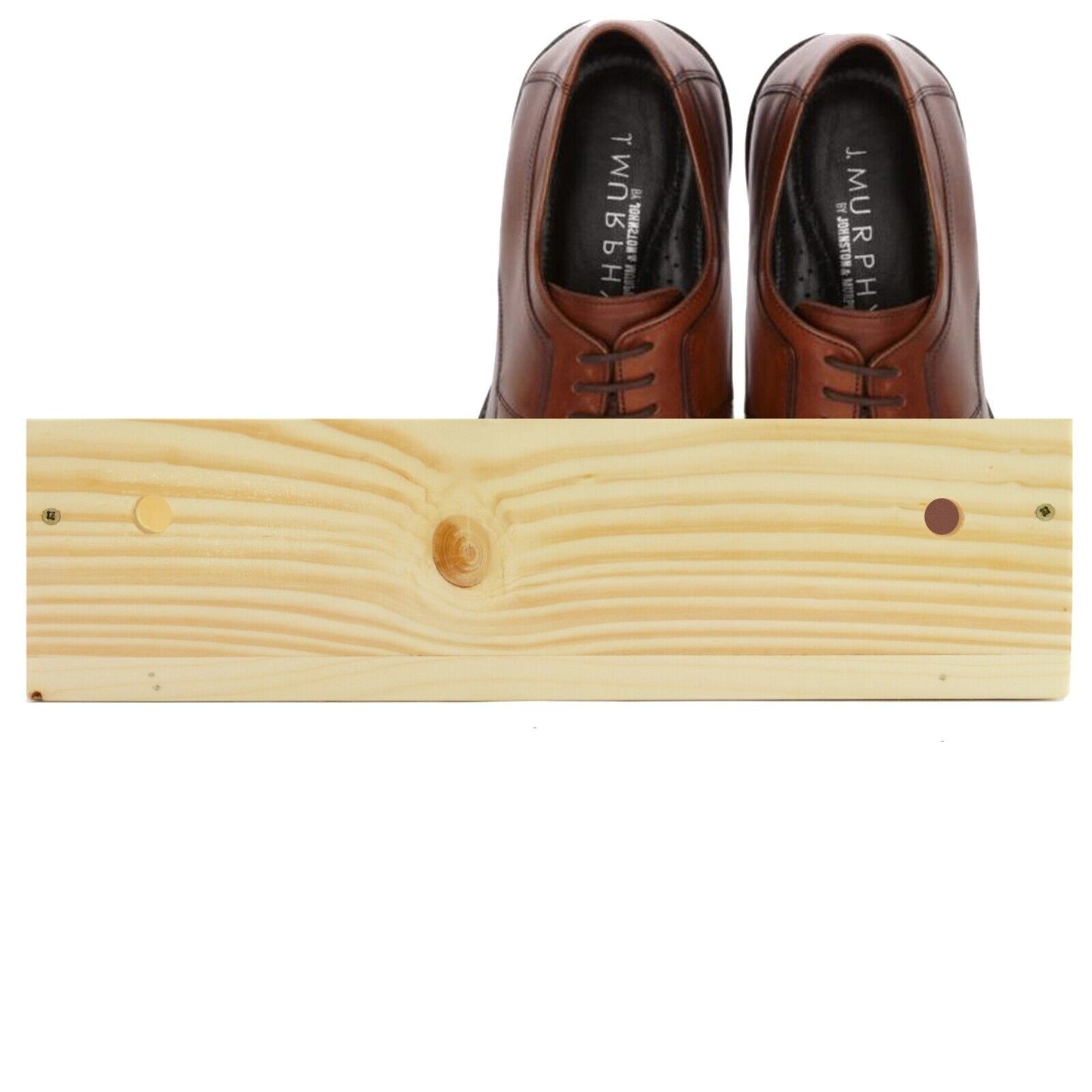 Wooden Shoe Rack Storage Floating Stand Organiser Shelf Unit Wall Mounted Pine