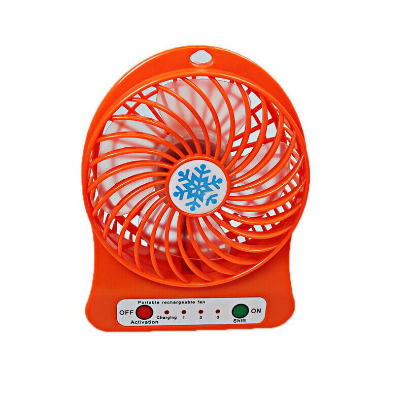 Mini Portable Multi Colour Rechargeable USB Powered Ventilator Cooling Fan