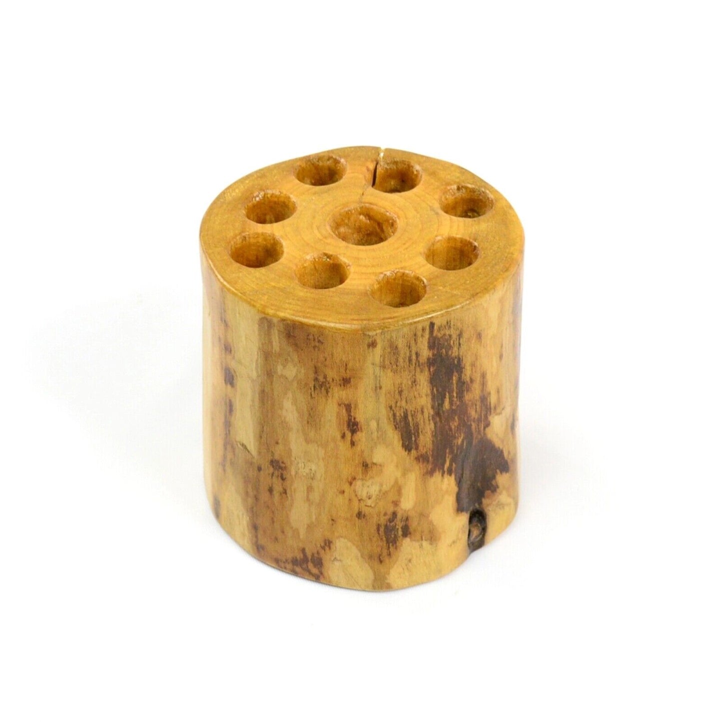 Unique Pen Holder Desk Tidy Organizer Pencil Pot Makeup Brush Storage Wood Log