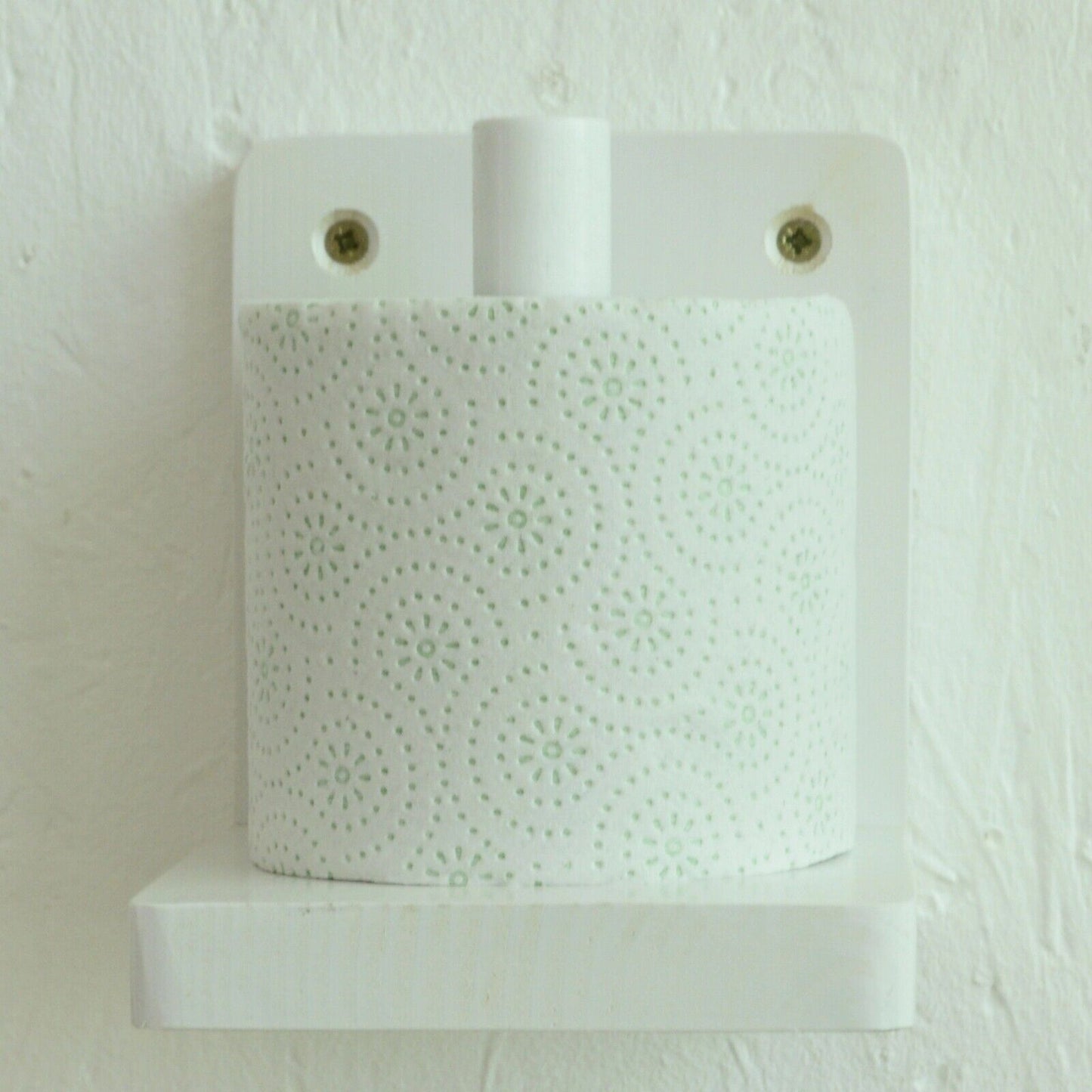 Wooden Toilet Loo Roll Holder Tissue Storage Wall Mounted Unique Accessory