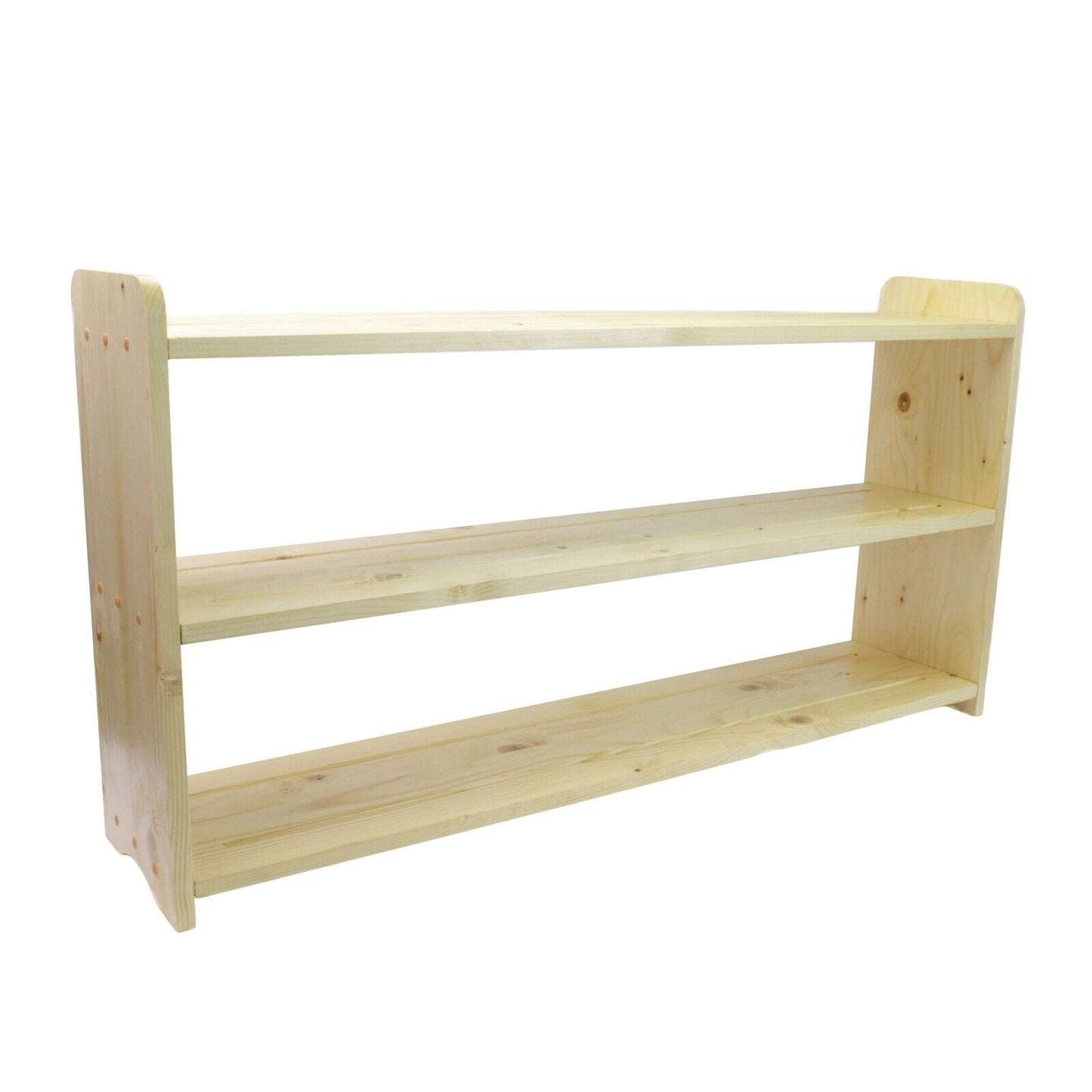2/3 TIERS Handmade Shoe Rack Footwear Organiser Wooden Storage Shelves Stand UK