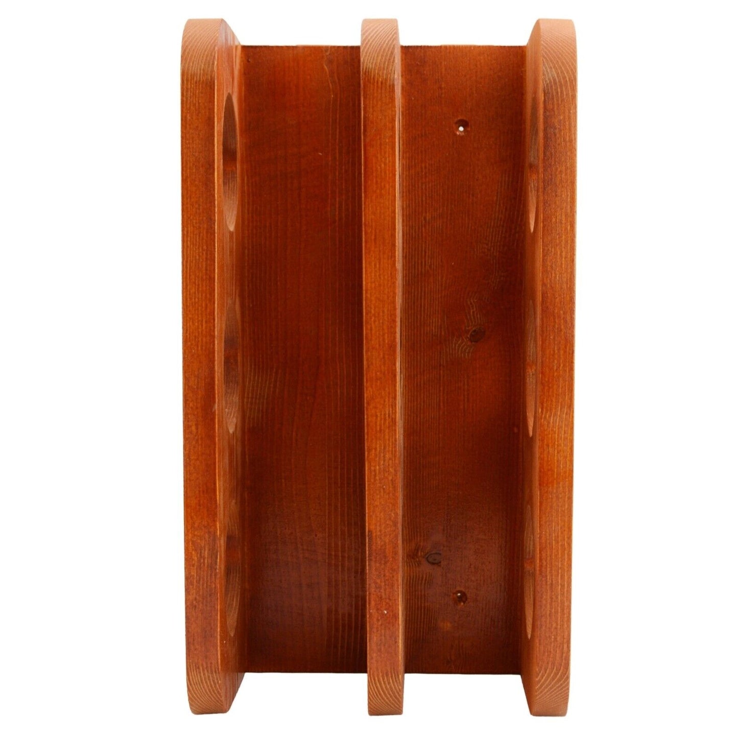 Wooden Wine Rack 6 Bottle Storage Crate Holder Store Cabinet Natural Lacquer