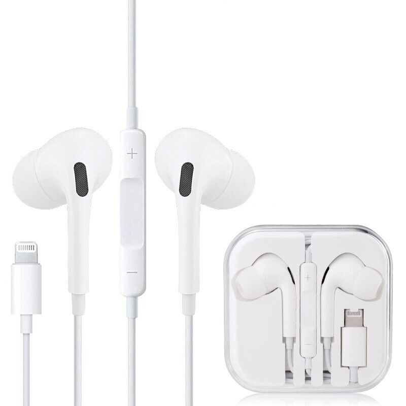 8 Pin Wired In Ear Headphones with Microphone, Bluetooth Earphones