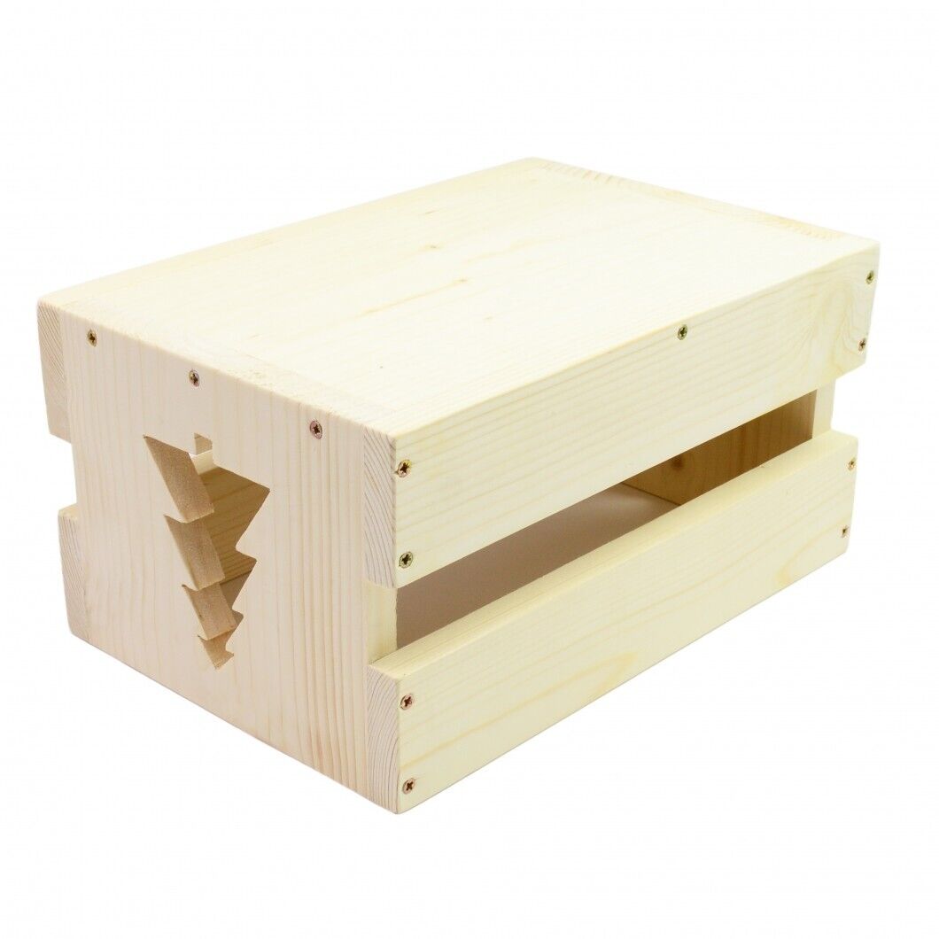Christmas tree cut Solid wooden Large XXL crate Storage box decorative display