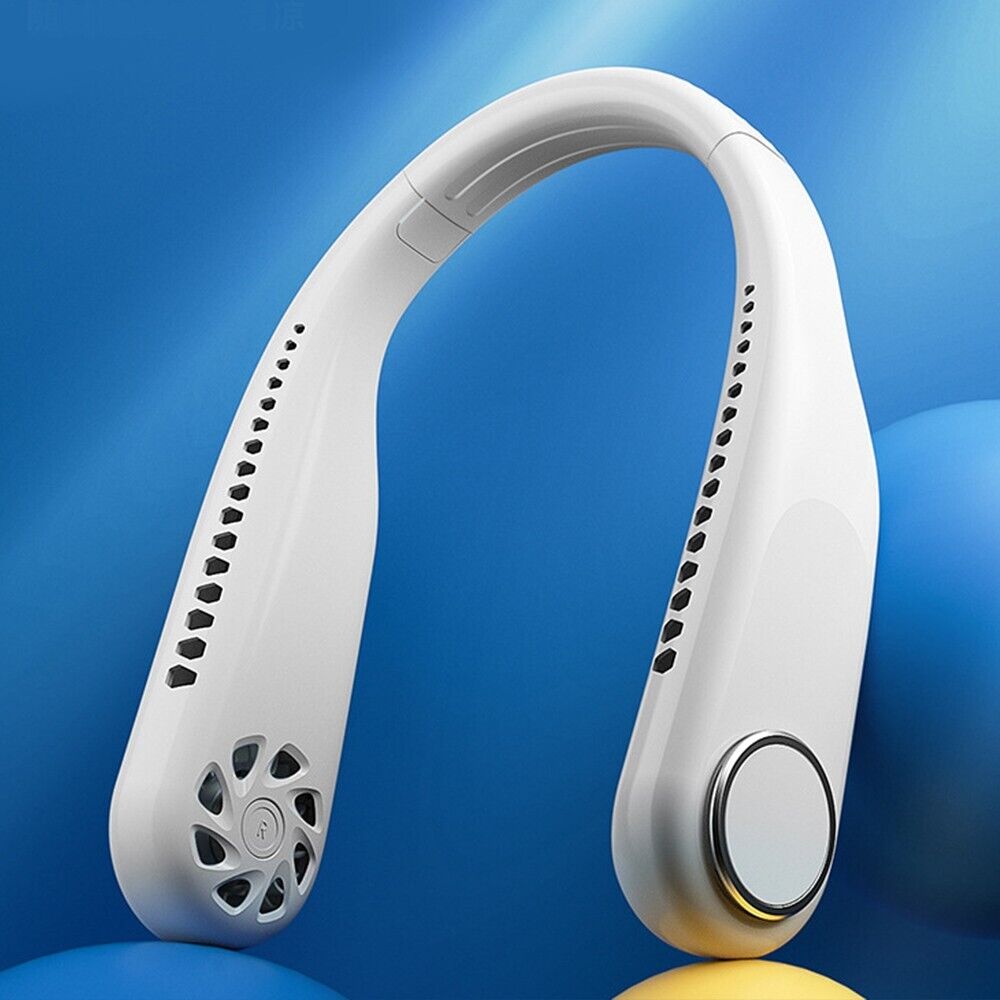 Bladeless Neck Fan Neck Air Conditioner Cooling Wearable Fan for Outdoor, Campin