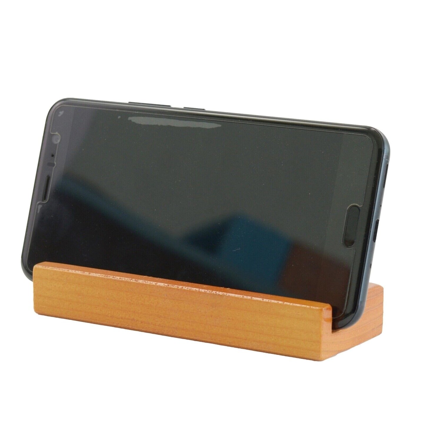 Universal Lazy Desk Stand Mobile Phone Tablet Holder Portable Natural Wooden