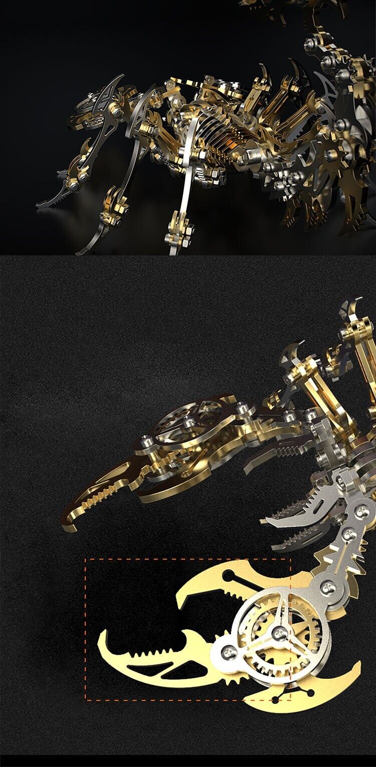 3D Puzzle Scorpion Steampunk Mechanical Creature Assembly Model Kit Adult Gifts