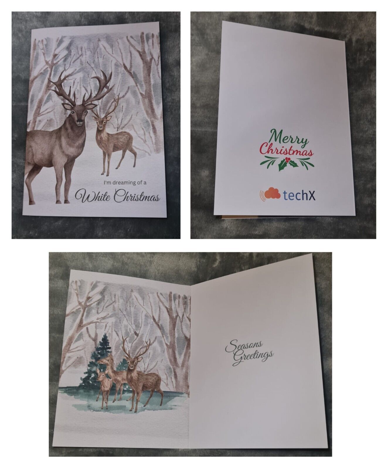 Pack of 10 Christmas Cards Winter Scenery Professionally Designed With Envelopes