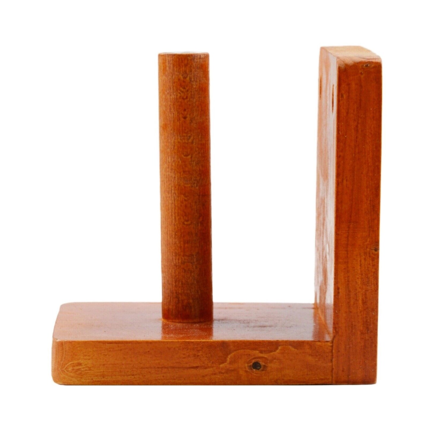 Wooden Toilet Loo Roll Holder Tissue Storage Wall Mounted Unique Accessory