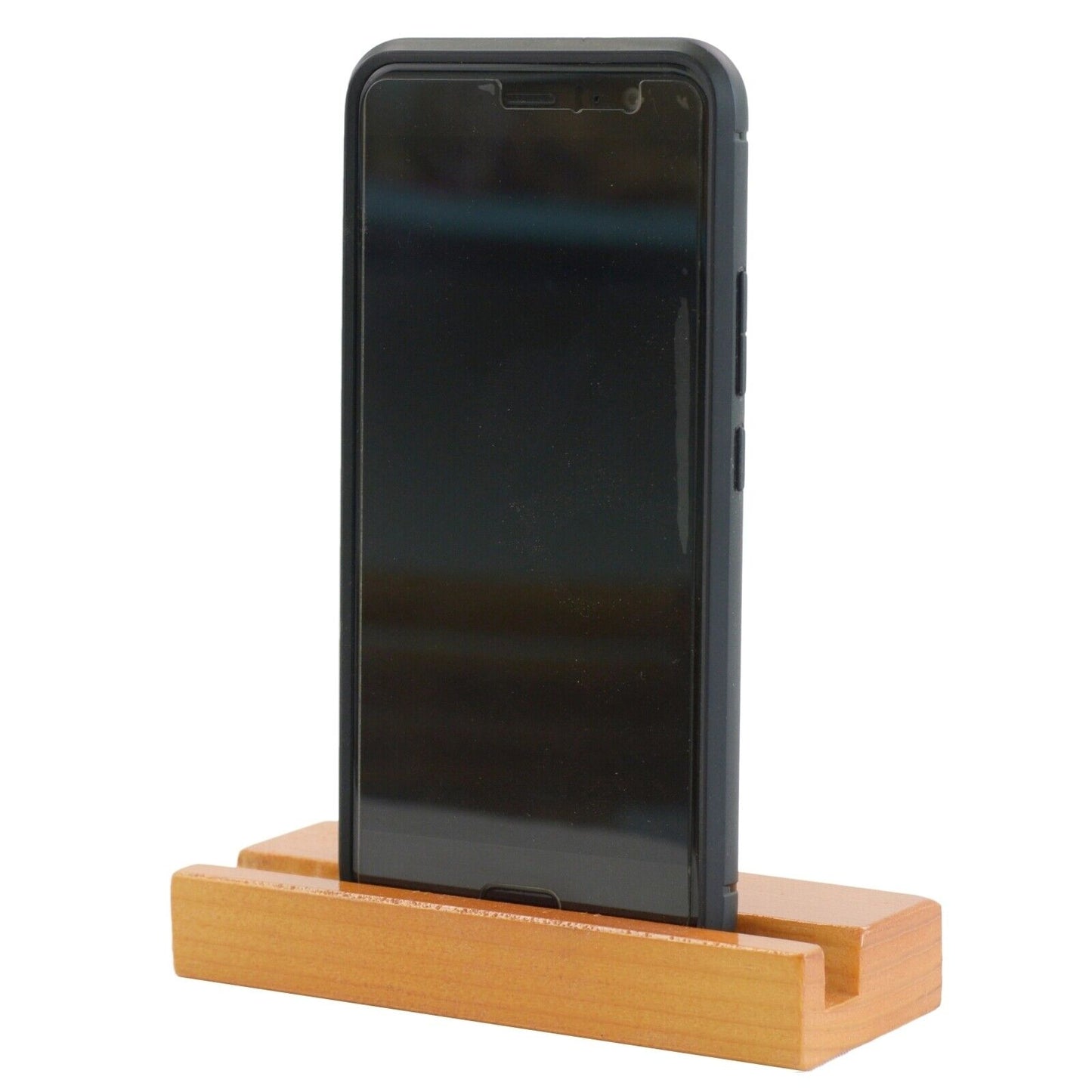 Universal Lazy Desk Stand Mobile Phone Tablet Holder Portable Natural Wooden
