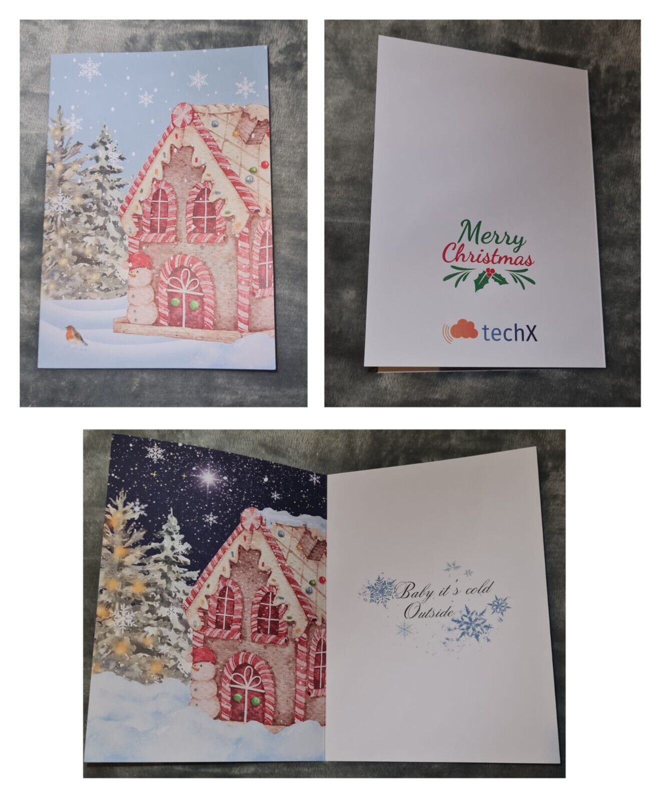 Pack of 10 Christmas Cards Winter Scenery Professionally Designed With Envelopes
