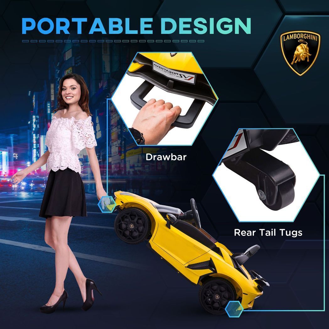 Lamborghini Veneno Licensed Electric Ride-on Car w/ Remote- Gree /Yellow/ Red