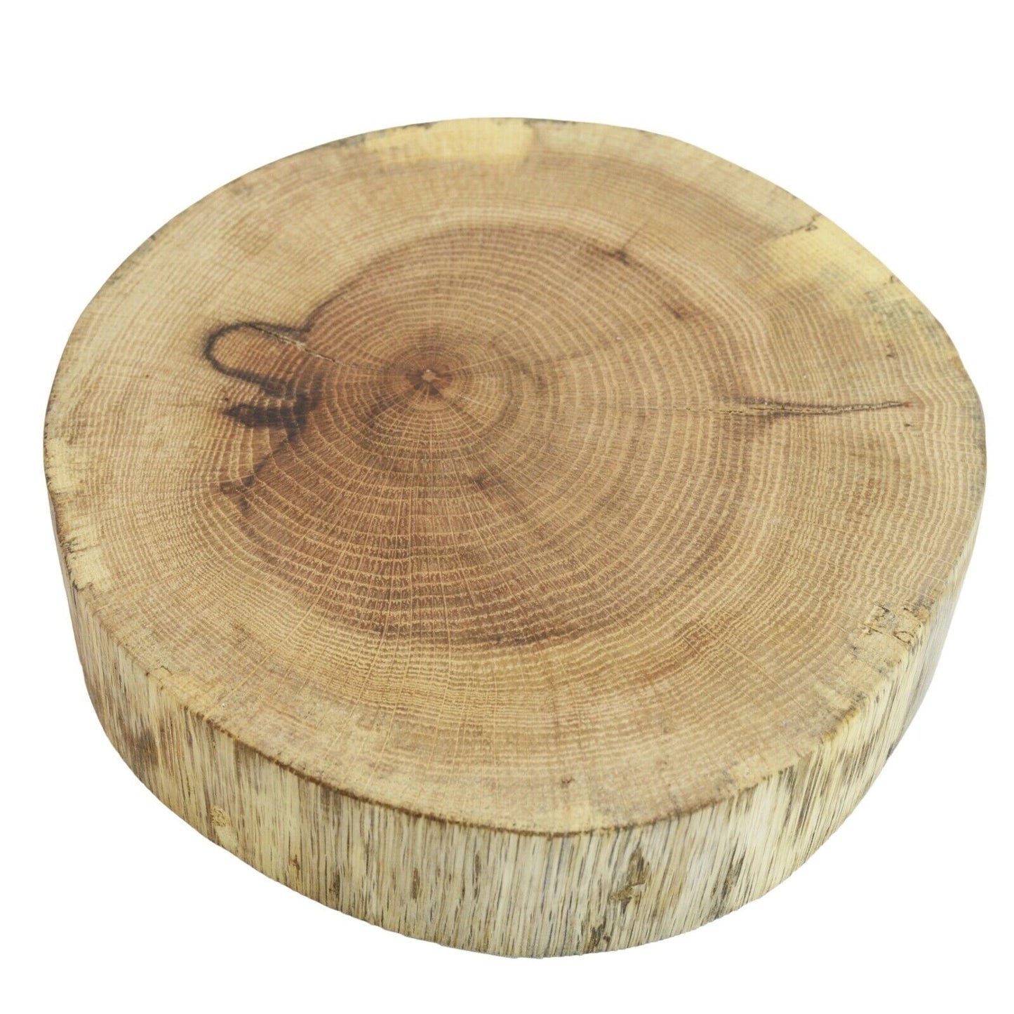Rustic Tree Trunk Board Wooden Bark Serving Chopping Cutting Round Centrepiece