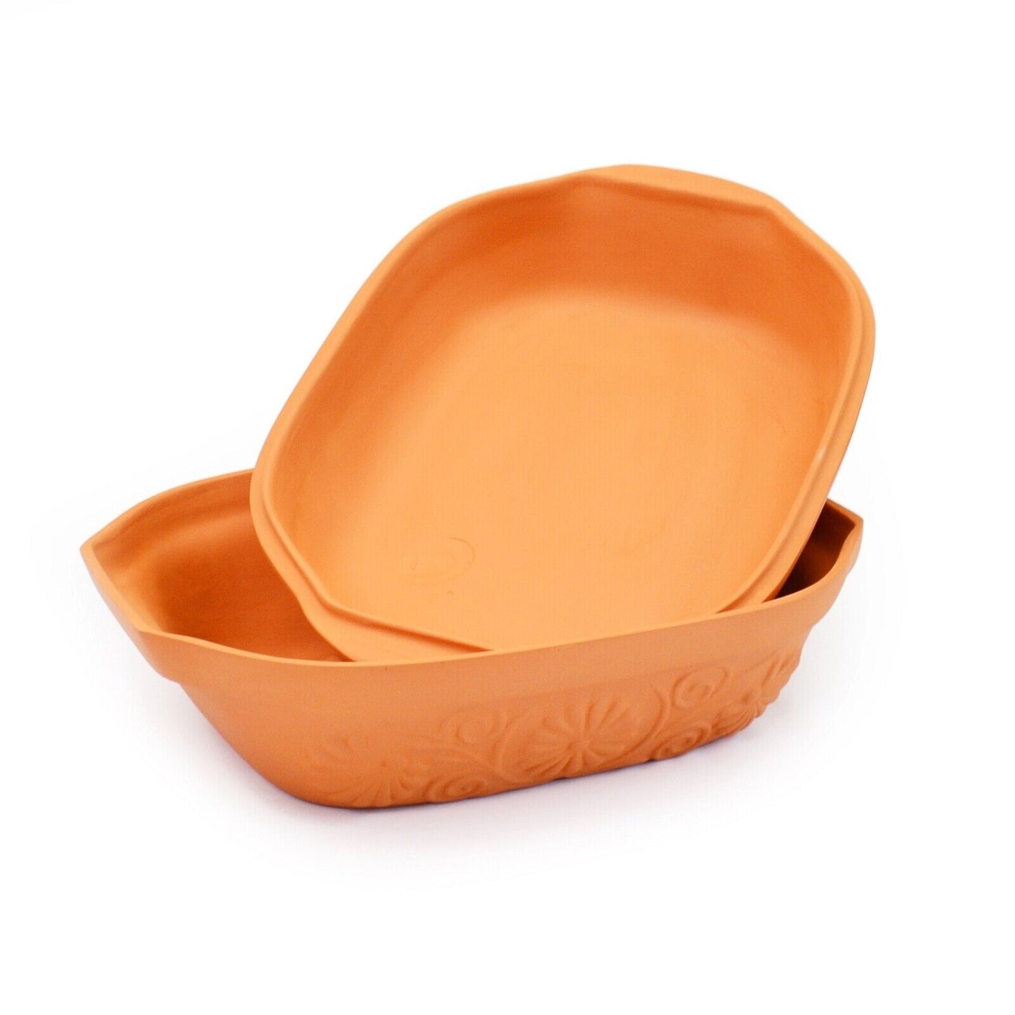 5L AGNES terracotta Dish Clay oven dishes ROMAN tapas dinner plates Handmade