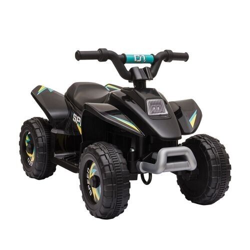 HOMCOM 6V Kids Electric Ride on Car Toddler Quad Bike With Big Wheels Black