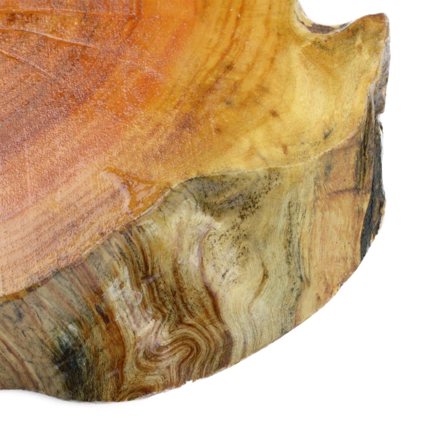 Rustic Tree Trunk Board Wooden Bark Serving Platter Cutting Round Centrepiece