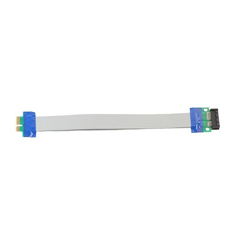 PCI-E 1X Slot Riser Card Extender Extension Ribbon Flex Cable PCI-Express Lead
