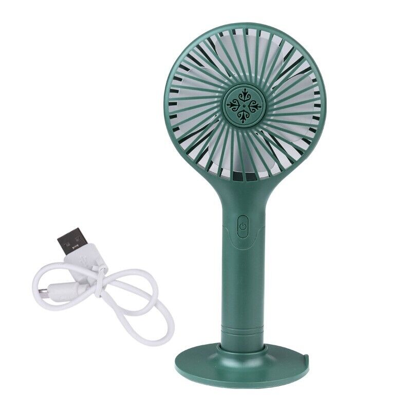 Portable Hand-held Folding Cooling Desk Fan Mini Cooler USB Charging Long Lastin
