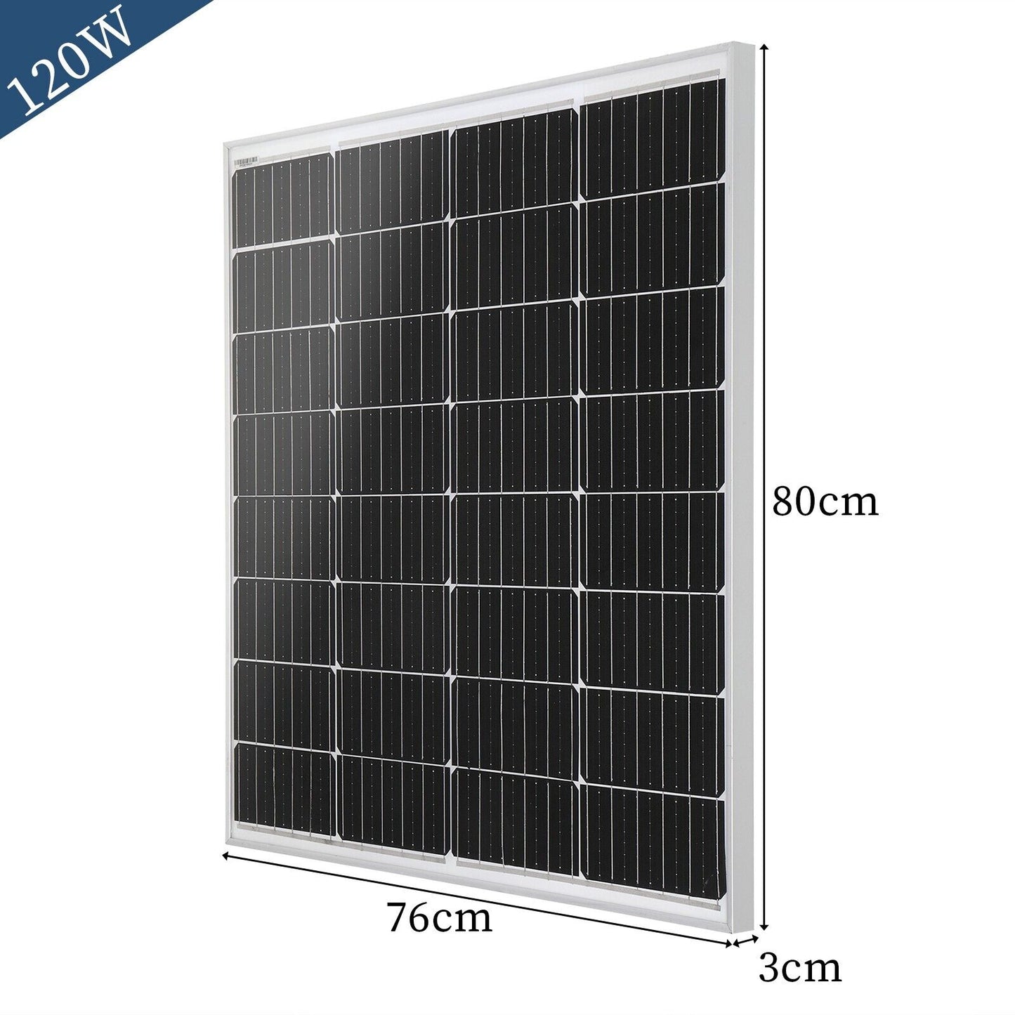 Dokio 120w 18v flexible Mono Solar Panel Kit for Caravan/RV/Boat/Home