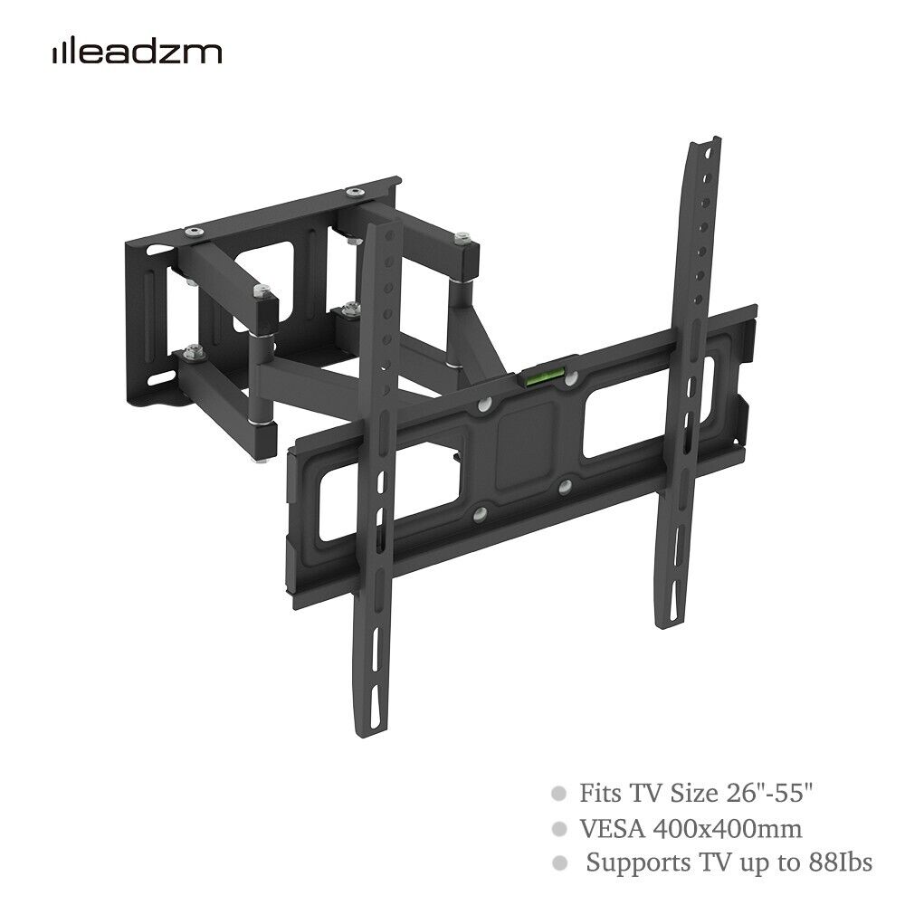 TV Stand Bracket Large Wall Mounted Adjustable 26-55 inch TV LEADZM 2023
