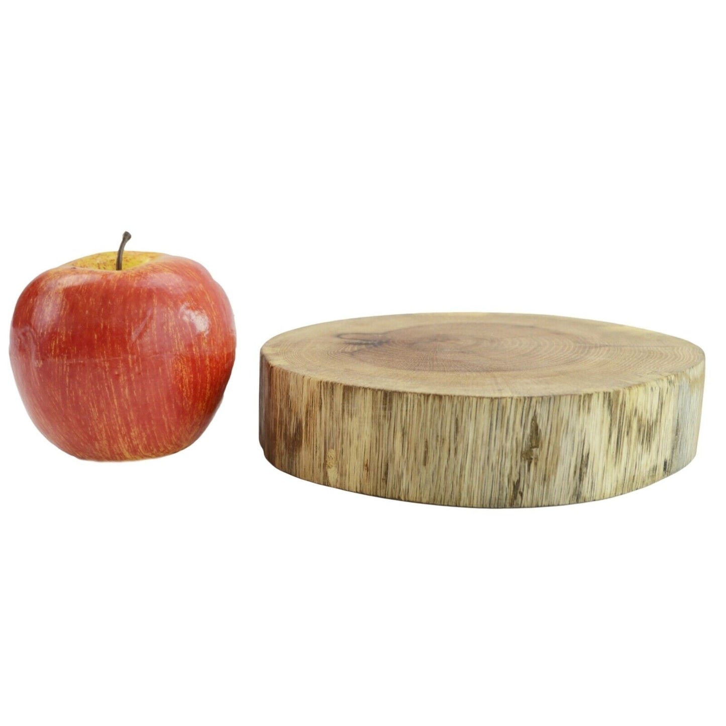 Rustic Tree Trunk Board Wooden Bark Serving Chopping Cutting Round Centrepiece