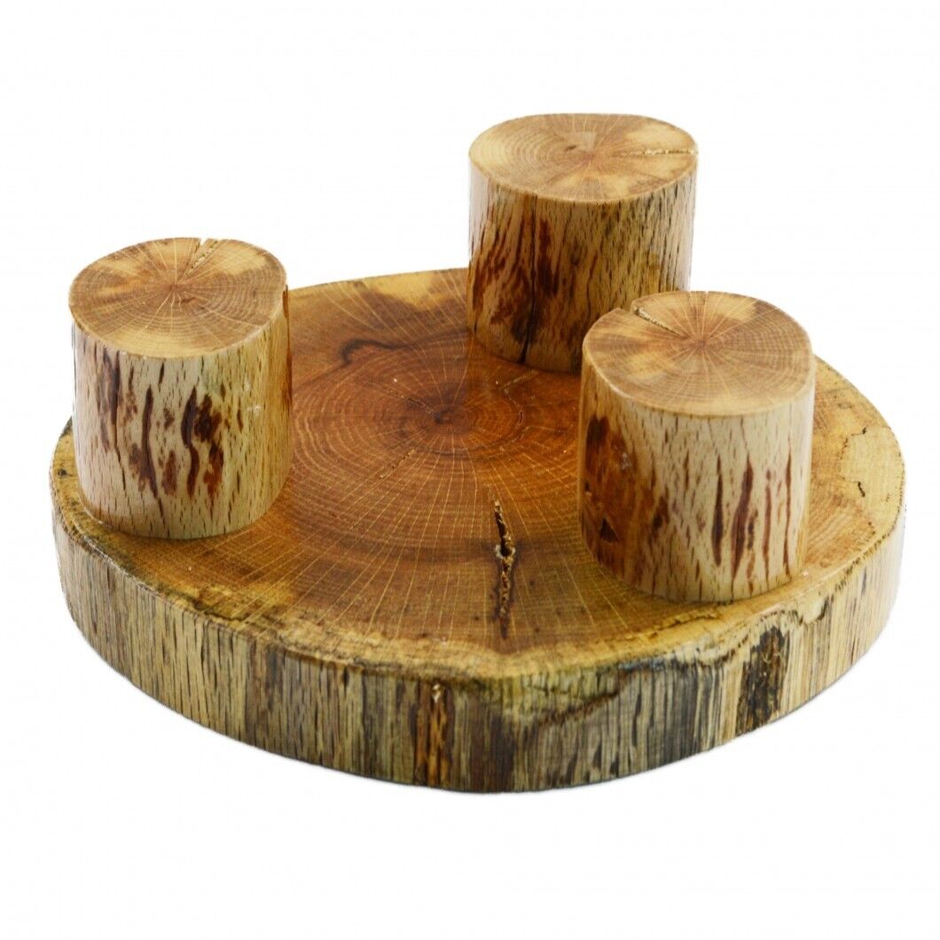 Handcrafted Natural Cake stand Wooden Slice Fruit Cupcake platform Cake Display