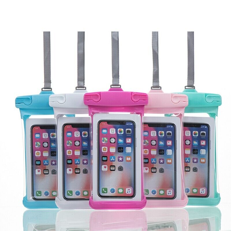 7.2 inch Universal Waterproof Phone Pouch Glowing Bag Multiple Colours