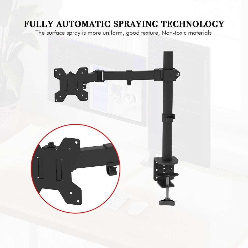TV Stand Bracket DeskTop Monitor Table Moveable Rotatable For 13-27 inch TV