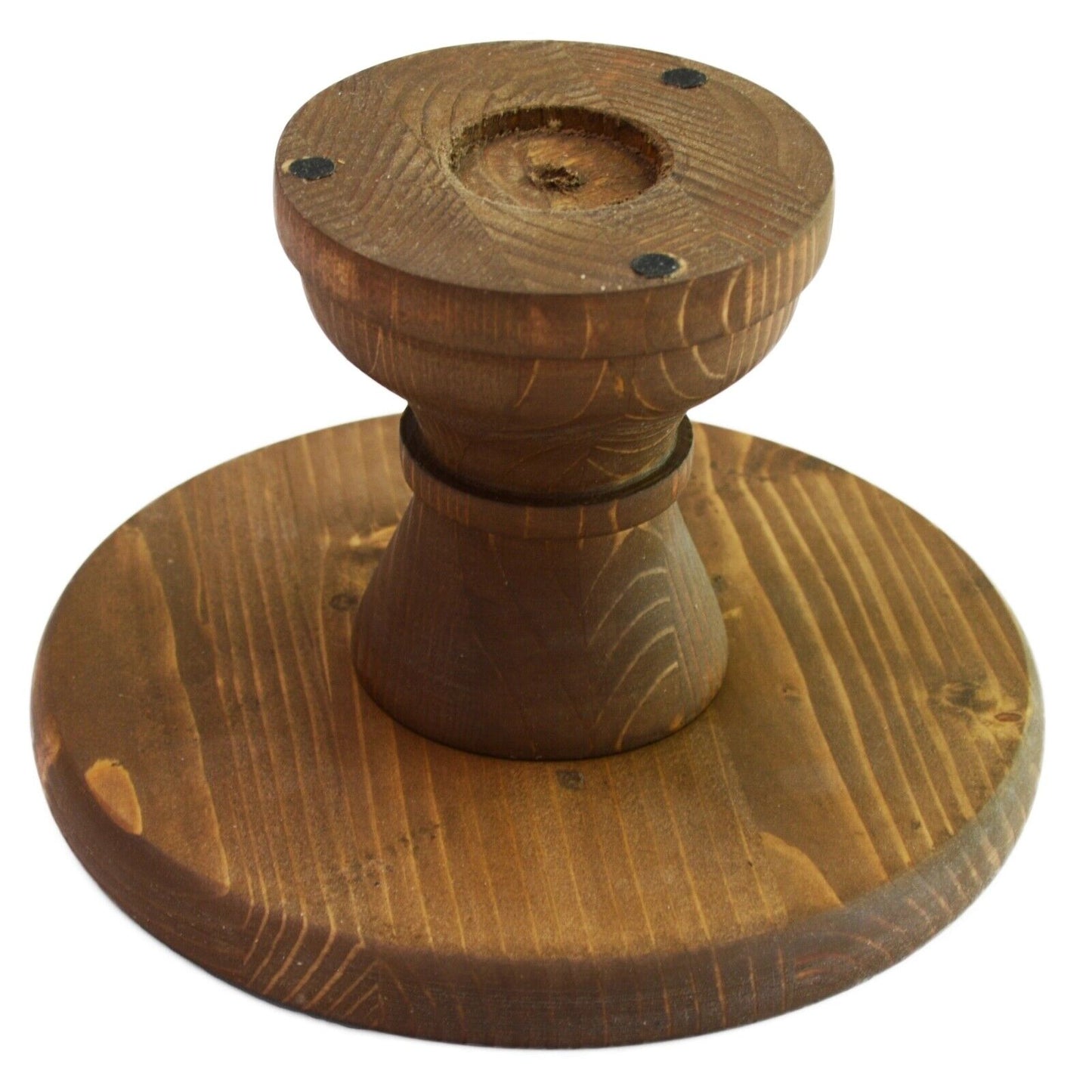 Wooden Cake stand Solid Wood Fruit Cupcake Platform Display 37cm