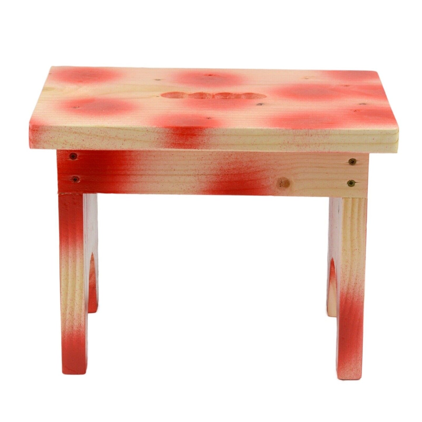 Kids Colourful Solid Wood Wooden Eco Friendly Stool Child Toddler Children