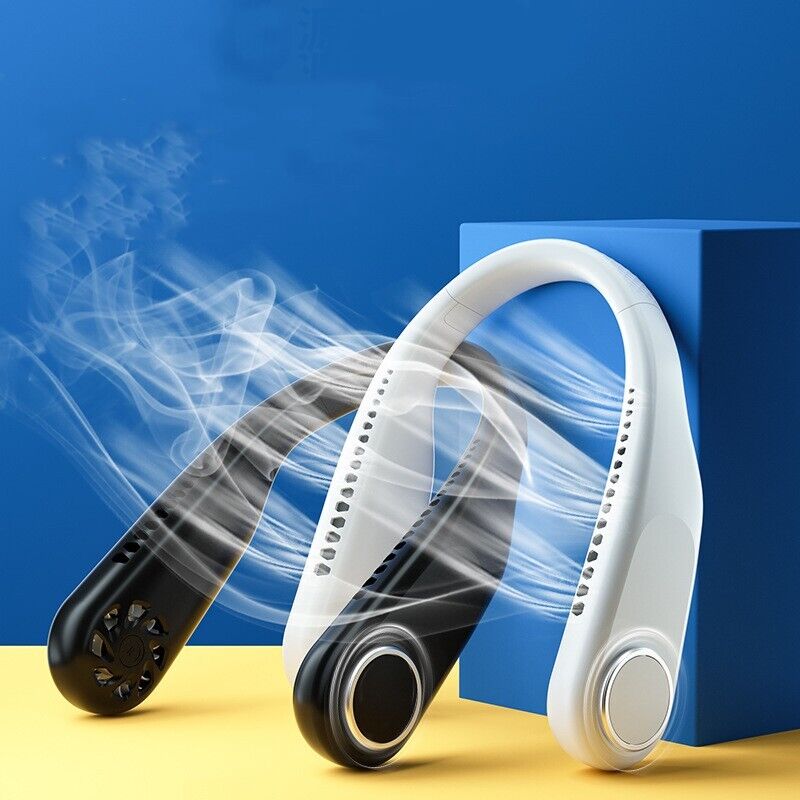 Bladeless Neck Fan Neck Air Conditioner Cooling Wearable Fan for Outdoor, Campin