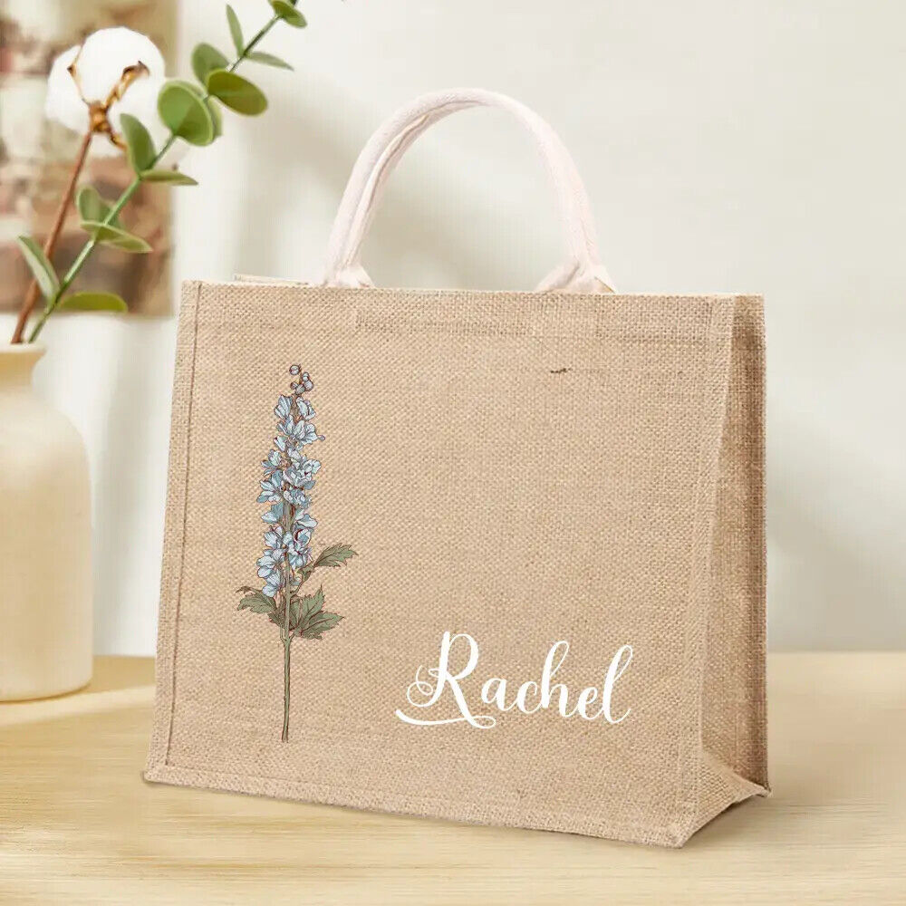 Shopping Shoulder Reusable Tote Custom Name Beach Summer Bag Gifts For Her