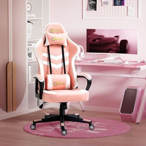 Gaming Chair Recliner Swivel Office Ergonomic Lumber PC Computer Desk Chairs
