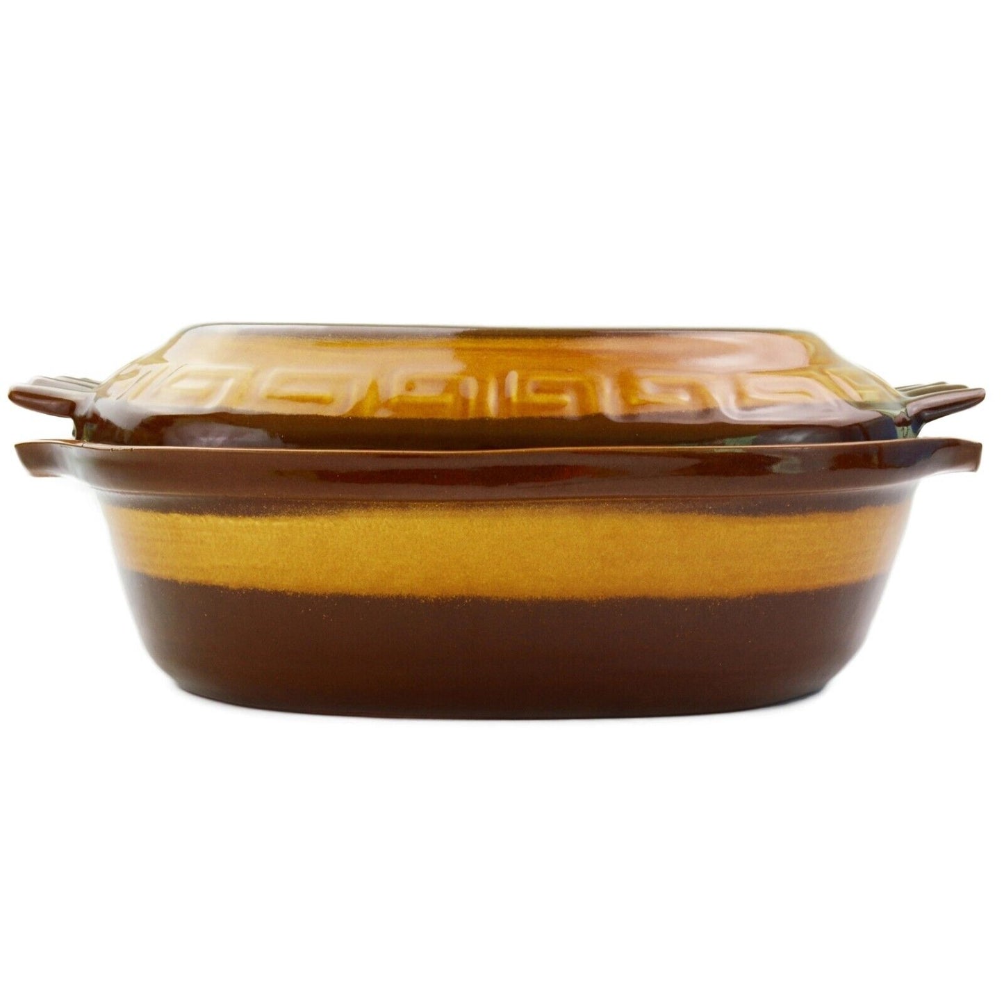 Clay Cooking Pot Handmade Memento Chicken Open Fire Gas Top 5 Litre With Lid