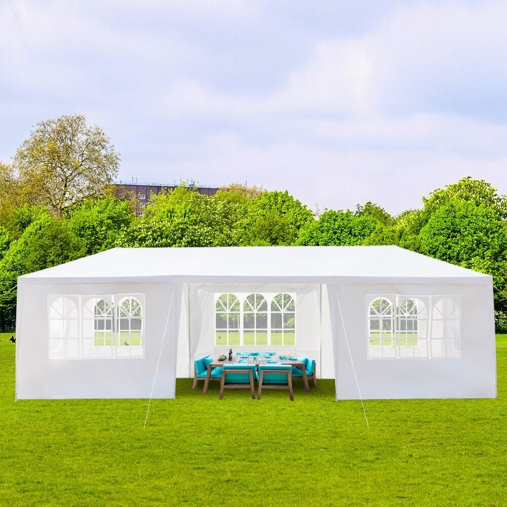 3M X 9M Heavy Duty Gazebo Garden Wedding Marquee Canopy Party Tent Shelter