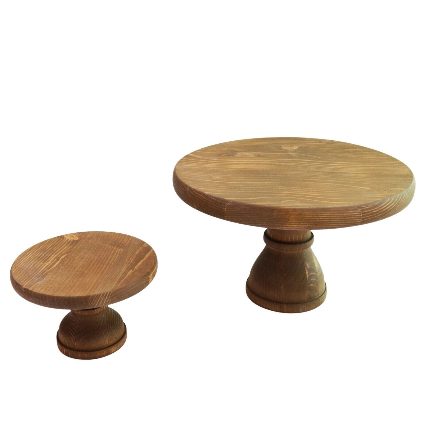 Wooden Cake stand Solid Wood Fruit Cupcake Platform Display 37cm