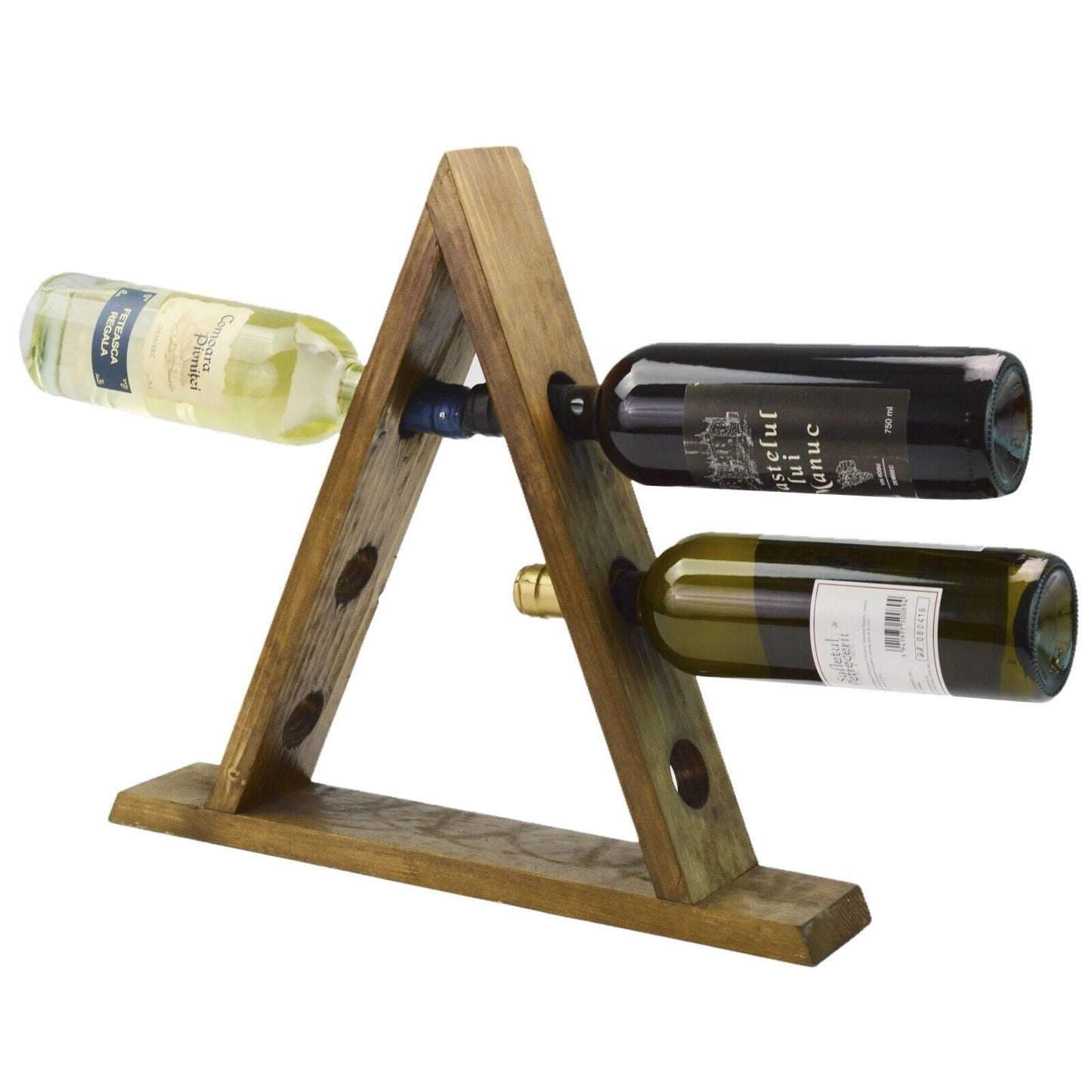 Wooden Triangle Wine Rack/Creative Home Wine Holder Shelf Cabinet/Bottle Rack