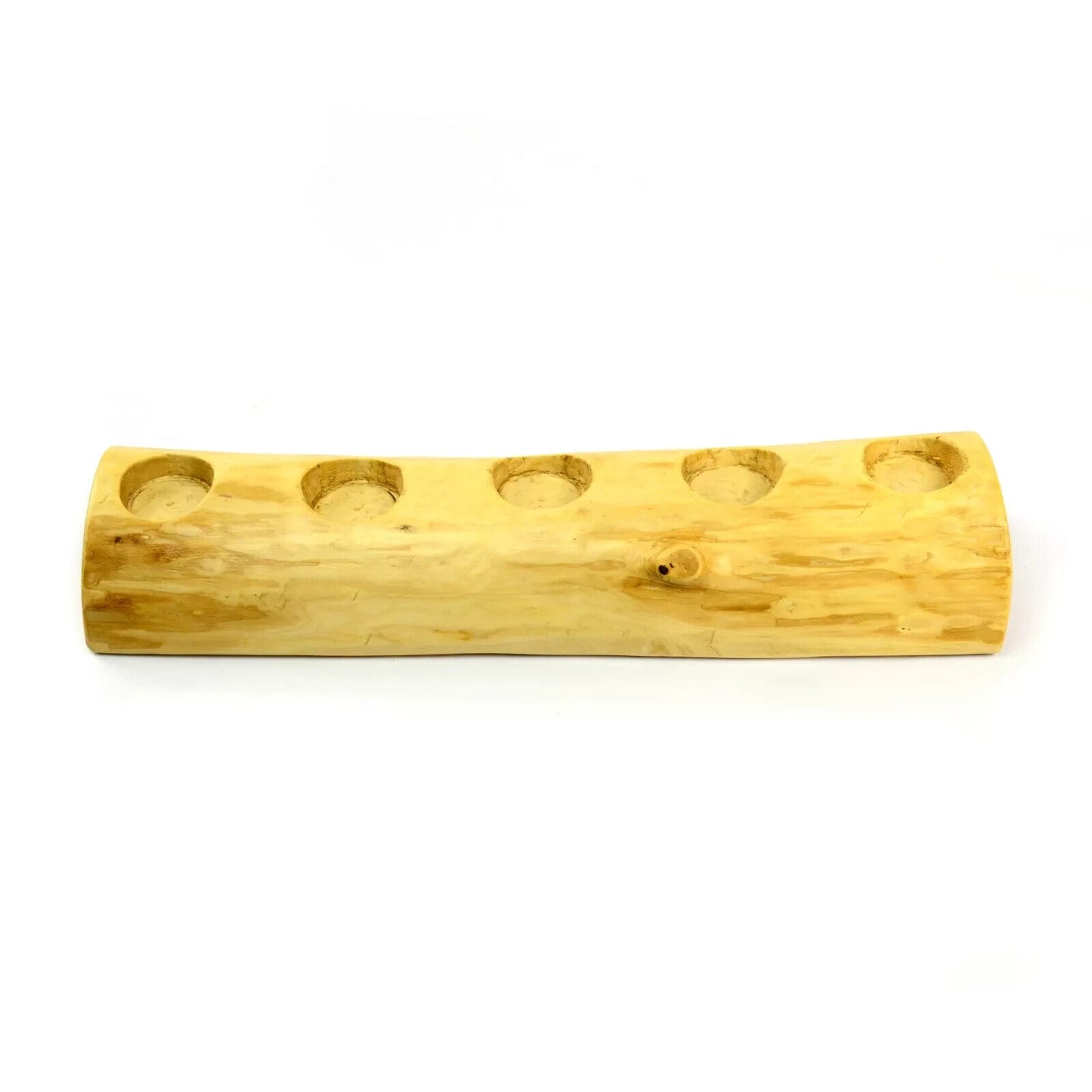 ECO Friendly Rustic Wooden Tea Light Candle Holders Handmade Natural Wood