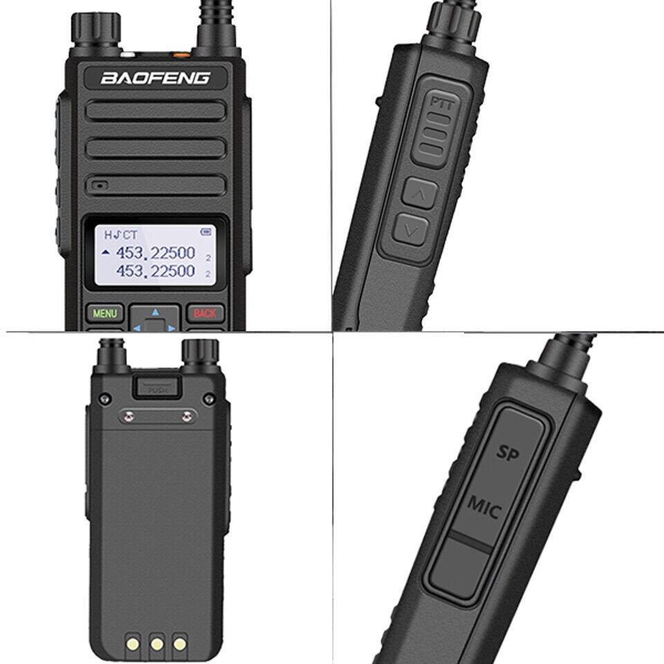 Baofeng BF-H6 10W High Power Walkie Talkie UHF/VHF Long Range Radio + Earpiece