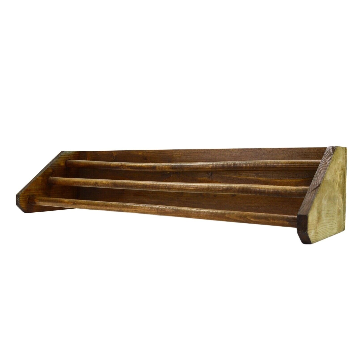 Large 3 Tier Bathroom Towel Rail, Bathroom Wooden Towel Rack Handmade Storage