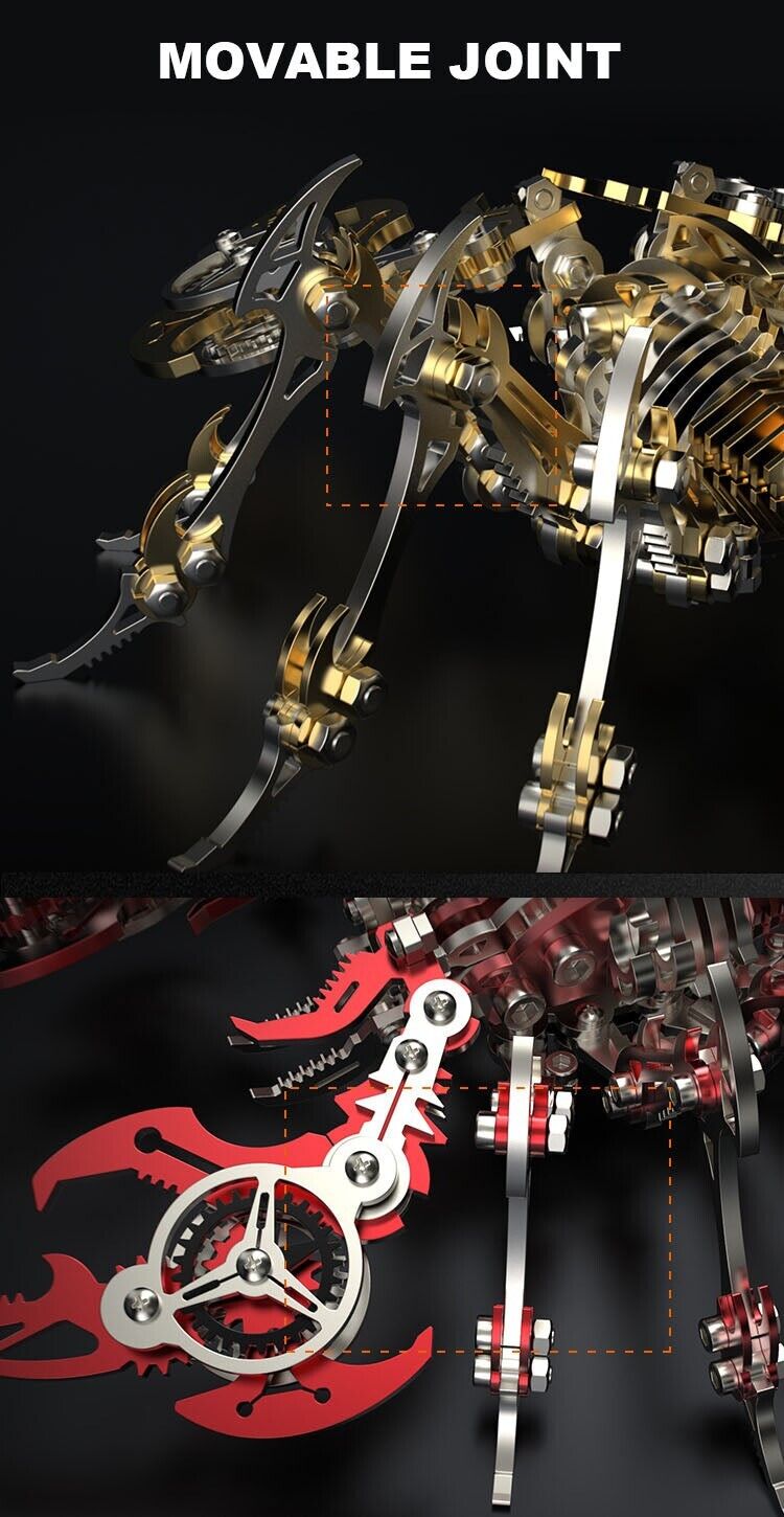 3D Puzzle Scorpion Steampunk Mechanical Creature Assembly Model Kit Adult Gifts